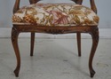 L69356: Set of 6 Walnut Italian Baroque Dining Cha