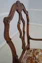 L69356: Set of 6 Walnut Italian Baroque Dining Cha