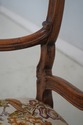 L69356: Set of 6 Walnut Italian Baroque Dining Cha