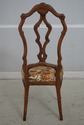 L69356: Set of 6 Walnut Italian Baroque Dining Cha