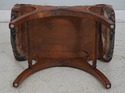 69353: Vintage Mahogany X Frame Regency Curved Ben