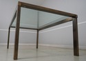 L69347: HENREDON Mid Century Modern Brass & Glass 