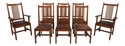 69374: Set of 8 STICKLEY Mission Oak Dining Chairs