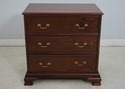 F69341: Vintage Mahogany 3 Drawer Bachelor Chest