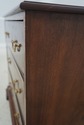 F69341: Vintage Mahogany 3 Drawer Bachelor Chest