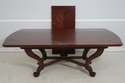 L73894: EMANUEL MOREZ Mahogany Brass Inlaid Dining