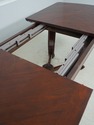 L73894: EMANUEL MOREZ Mahogany Brass Inlaid Dining