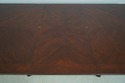 L73894: EMANUEL MOREZ Mahogany Brass Inlaid Dining