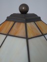 73788: STICKLEY Mission Oak Slag Glass Table Lamp