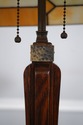 73788: STICKLEY Mission Oak Slag Glass Table Lamp