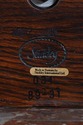 73788: STICKLEY Mission Oak Slag Glass Table Lamp