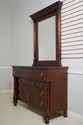 73971/74: HENREDON Empire Mahogany Dresser w. Mirr