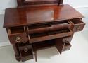 73971/74: HENREDON Empire Mahogany Dresser w. Mirr