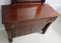 73971/74: HENREDON Empire Mahogany Dresser w. Mirr