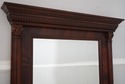 73971/74: HENREDON Empire Mahogany Dresser w. Mirr