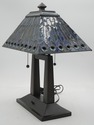 F73793: MEYDA TIFFANY Stain Glass Desk Table Lamp