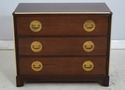 73979: BAKER 3 Drawer Cherry Oriental Campaign Sty
