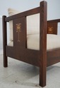 73781: STICKLEY Harvey Ellis Oak Cube Chair