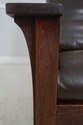 73789: STICKLEY Mission Oak Leather Morris Chair &