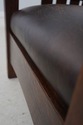 73789: STICKLEY Mission Oak Leather Morris Chair &