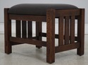 73789: STICKLEY Mission Oak Leather Morris Chair &