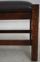 73789: STICKLEY Mission Oak Leather Morris Chair &