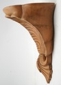 F73922: Pair Italian Shell Carved Wood Wall Shelve