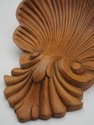 F73922: Pair Italian Shell Carved Wood Wall Shelve