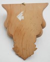 F73922: Pair Italian Shell Carved Wood Wall Shelve