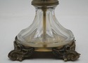 F73923: Pair French Empire Vintage Crystal & Brass