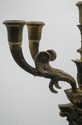 F73923: Pair French Empire Vintage Crystal & Brass
