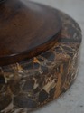 73987: MAITLAND SMITH Burl Wood Horn Occasional Ta