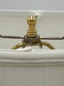 LF73827: WATERFORD Crystal & Brass Table Lamp w. S