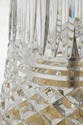 LF73827: WATERFORD Crystal & Brass Table Lamp w. S