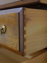 L74026: JASPER Cabinet Burl Wood Secretary Desk