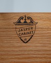 L74026: JASPER Cabinet Burl Wood Secretary Desk