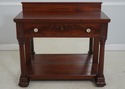 74034: Antique Empire Mahogany 1 Drawer Buffet Ser