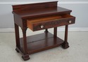 74034: Antique Empire Mahogany 1 Drawer Buffet Ser
