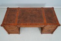 73874: FRANCESCO MOLON Leather Top Walnut Executiv
