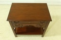 52246EC: BAKER Chippendale Style 3 Drawer Mahogany