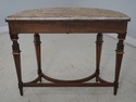 L54088BEC: Antique Russian Empire Marble Top Inlai