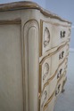 64936EC: Pair Vintage 4 Drawer Marble Top Shell Ca