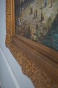 F64981EC: Large Framed Venice Gondola Oil Painting