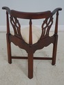 F64361EC: Pair HICKORY CHAIR Chippendale Mahogany 