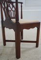 F64361EC: Pair HICKORY CHAIR Chippendale Mahogany 