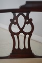 F64361EC: Pair HICKORY CHAIR Chippendale Mahogany 