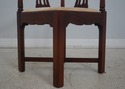 F64361EC: Pair HICKORY CHAIR Chippendale Mahogany 