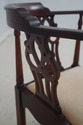 F64361EC: Pair HICKORY CHAIR Chippendale Mahogany 