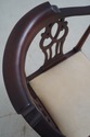 F64361EC: Pair HICKORY CHAIR Chippendale Mahogany 