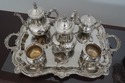 LF64968EC: Outstanding 7 Piece Silverplate Tea Set